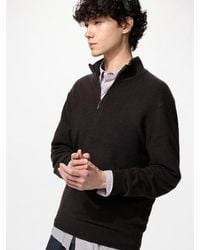 Uniqlo - 100% Cashmere Half-Zip Jumper - Lyst