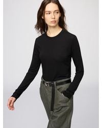 Uniqlo - Heattech Extra Warm Cashmere Blend Crew Neck T-Shirt (Long Sleeve) - Lyst