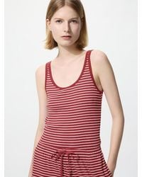 Uniqlo - Ribbed Sleeveless Top (Striped) - Lyst