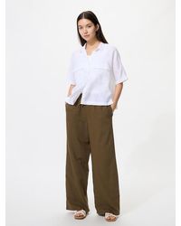 Uniqlo - Linen Blend Easy Trousers (Longer) - Lyst