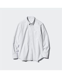 Uniqlo - Algodón Camisa Oxford Slim Fit Rayas - Lyst