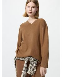Uniqlo - Washable Knit V Neck Jumper (Smooth) - Lyst