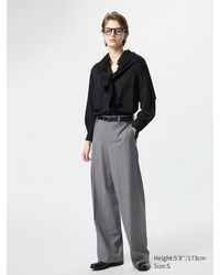 Uniqlo - Pantalón Smart Ancho (Largo) - Lyst