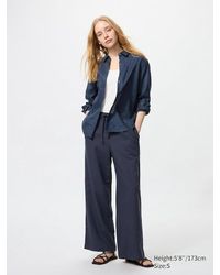 Uniqlo - Pantalón Confort Lino Mezcla - Lyst