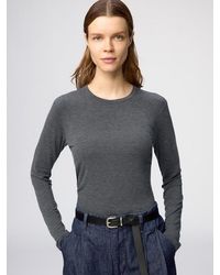 Uniqlo - Heattech Extra Warm Cashmere Blend Crew Neck T-Shirt (Long Sleeve) - Lyst