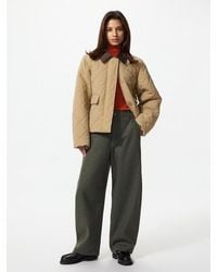 Uniqlo - Brushed Jersey Barrel Leg Trousers (Shorter) - Lyst