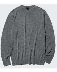 Uniqlo - 100% Merino Crew Neck Jumper - Lyst