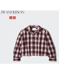 Uniqlo - Flannel Boxy Shirt (Checked) - Lyst