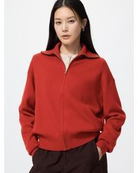 Uniqlo - Smooth Cotton Full-Zip Cardigan - Lyst