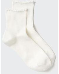 Uniqlo - Heattech Socks (Crew Frill) - Lyst