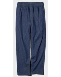 Uniqlo - Denim Stretch Easy Ankle Trousers (Longer) - Lyst