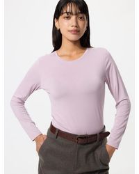 Uniqlo - Heattech Crew Neck T-Shirt (Long Sleeve) - Lyst