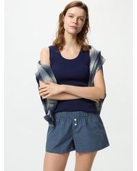 Uniqlo - Cotton Boxer Easy Shorts (Checked) - Lyst