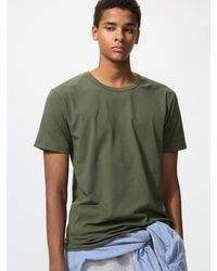 Uniqlo - Airism Cotton Crew Neck T-Shirt - Lyst