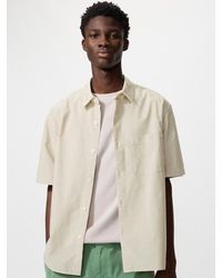 Uniqlo - Seersucker Shirt (Short Sleeve, Striped) - Lyst