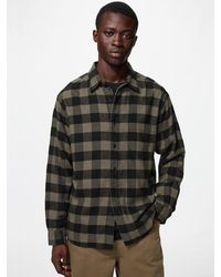 Uniqlo - Flannel Shirt (Regular Collar, Checked) - Lyst