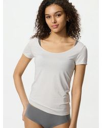 Uniqlo - Airism Scoop Neck T-Shirt - Lyst