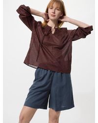 Uniqlo - Linen Blend Easy Shorts - Lyst