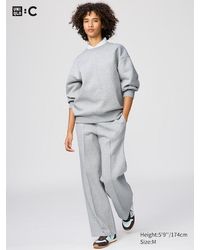 Uniqlo - Sweat Straight Trousers - Lyst