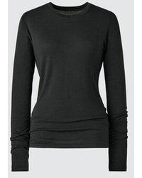 Uniqlo - Heattech Extra Warm Cashmere Blend Crew Neck T-Shirt (Long Sleeve) - Lyst