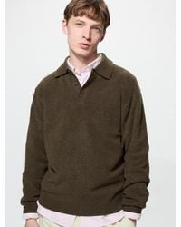 Uniqlo - Soufflé Yarn Polo Jumper - Lyst