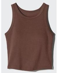 Uniqlo - Ribbed Cropped Bra Top - Lyst