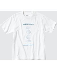 Uniqlo - Algodón PEACE FOR ALL Camiseta Estampado Gráfico (Shinya Yamanaka) - Lyst