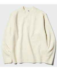 Uniqlo - Soufflé Yarn Crew Neck Jumper - Lyst