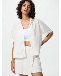 Uniqlo - Linen Blend Open Collar Shirt (Short Sleeve) - Lyst