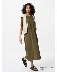 Uniqlo - Airism Baumwolle T-Shirt-Kleid - Lyst