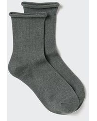 Uniqlo - Heattech Socks (Ribbed Cuff Roll) - Lyst