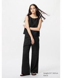Uniqlo - Pantalón Confort Lino Mezcla - Lyst