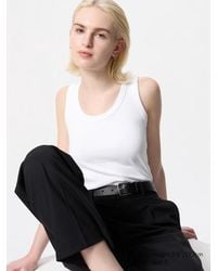 Uniqlo - Canotta Soft A Coste - Lyst