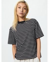 Uniqlo - Airism Cotton T-Shirt (Striped) - Lyst