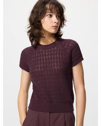 Uniqlo - Textured Linen Crew Neck Jumper (Short Sleeve) - Lyst