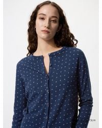 Uniqlo - Pointelle Cardigan (Printed) - Lyst