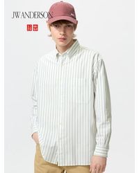 Uniqlo - Oxford Oversized Shirt (Striped) - Lyst