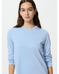 Uniqlo - Smooth Stretch Cotton T-Shirt (Long Sleeve) - Lyst