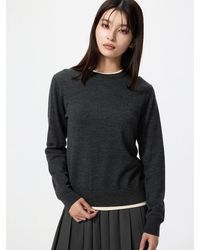 Uniqlo - 100% Merino Crew Neck Jumper - Lyst