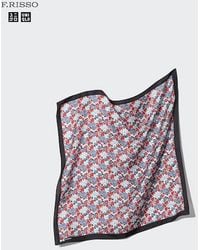 Uniqlo - 100% Silk Scarf (Floral) - Lyst