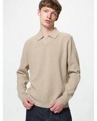 Uniqlo - Washable Milano Ribbed Skipper Polo Jumper - Lyst