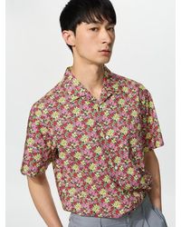 Uniqlo - Broad Shirt (Short Sleeve, Floral) - Lyst
