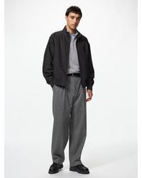 Uniqlo - Pleated Wide Trousers (Brushed Jersey, Herringbone) - Lyst