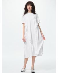 Uniqlo - Frill T-Shirt Dress (Short Sleeve) - Lyst