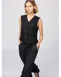 Uniqlo - Chaleco 100% Lino Prémium - Lyst