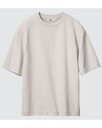Uniqlo - Airism Cotton Oversized Crew Neck T-Shirt - Lyst