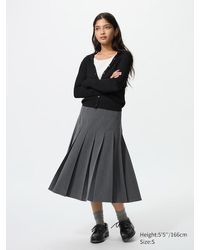 Uniqlo - Gonna Midi Ampia A Pieghe - Lyst