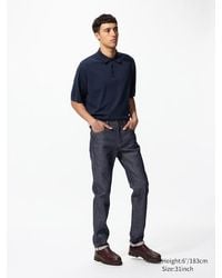 Uniqlo - Algodón Vaquero Selvedge Elástico Slim Fit - Lyst