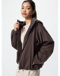 Uniqlo - Windproof Fleece Reversible Full-Zip Hoodie - Lyst