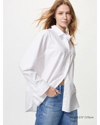 Uniqlo - Baumwolle Bluse - Lyst